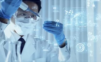 Scientific research laboratory representing the domains an automated AI researcher would tackle including math biology and chemistry